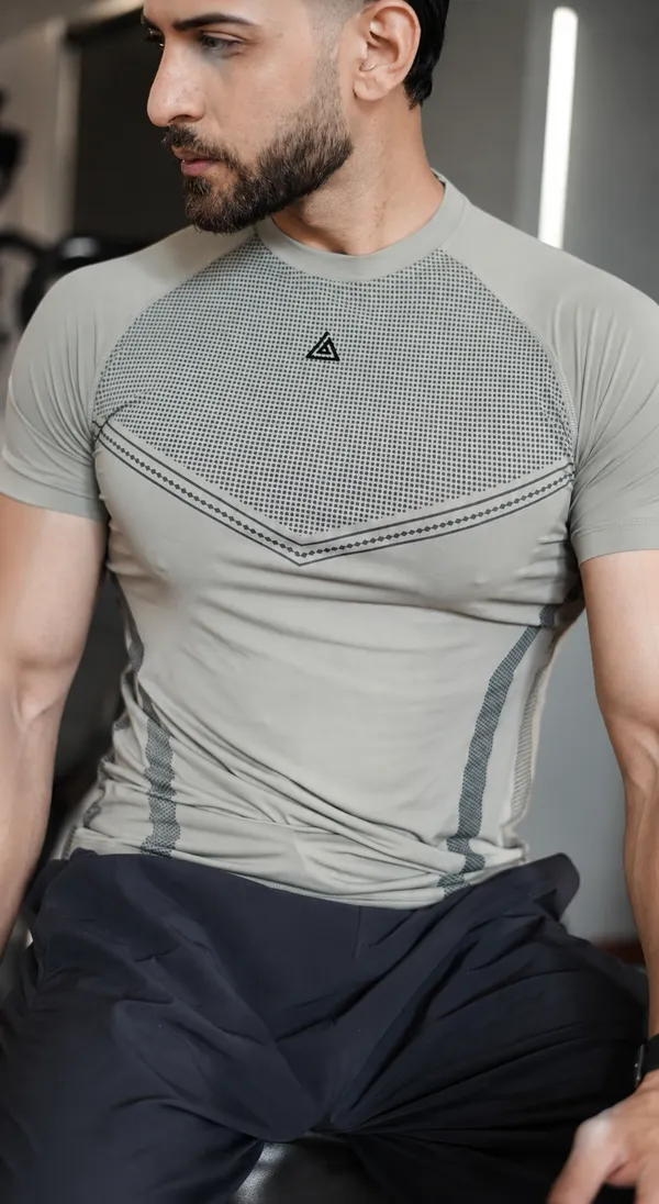 Shadow_Drip_Series_:_Olive_N_Black_-_Velocity_Compression_T_Shirt
