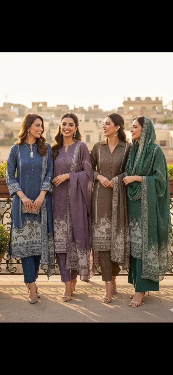 Women's_Ethnic_Embroidered_Kurti_Set_With_Dupatta_-_Set_Of_4_Colors