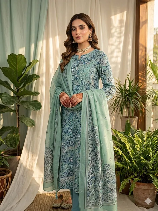 Elegant_Mint_Green_Embroidered_Suit_Set_With_Dupatta