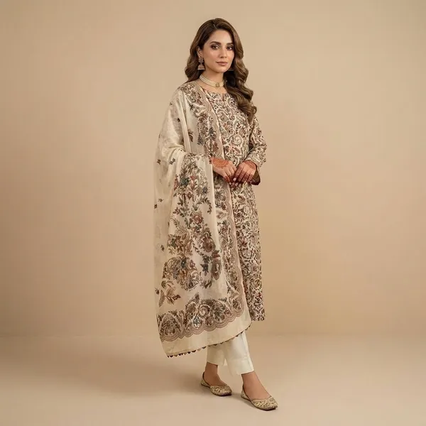 Elegant_Embroidered_Beige_Pakistani_Suit_Set_With_Dupatta