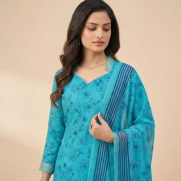 Sky_Blue_Embroidered_Chikankari_Salwar_Suit_Set_With_Dupatta