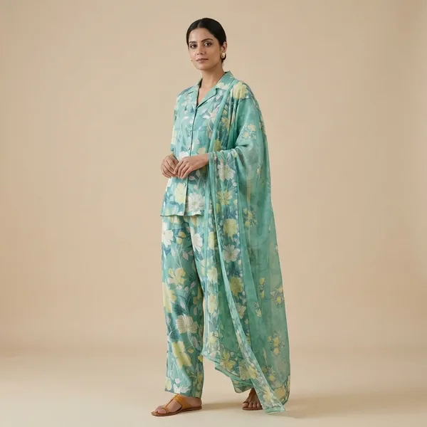 Floral_Print_Co-Ord_Set_-_Mint_Green_Shirt_&_Palazzo_Pants