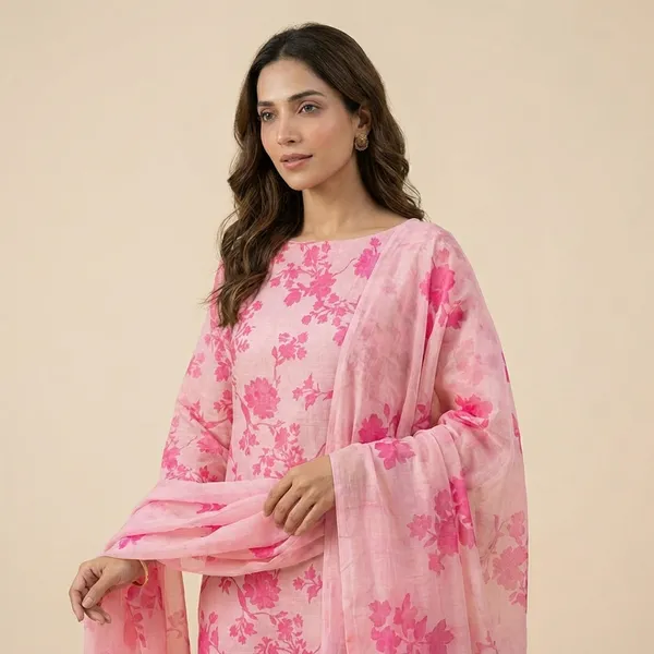 Pink_Floral_Printed_Suit_Set_With_Dupatta