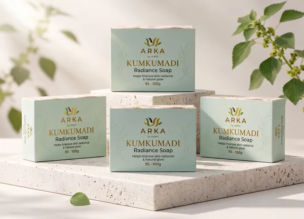 VUNAI_Kumkumadi_Handmade_Soap_for_Daily_Cleansing,_75_g_pack_of_2