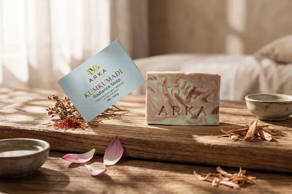 VUNAI_Kumkumadi_Handmade_Soap_for_Daily_Cleansing,_75_g_pack_of_2