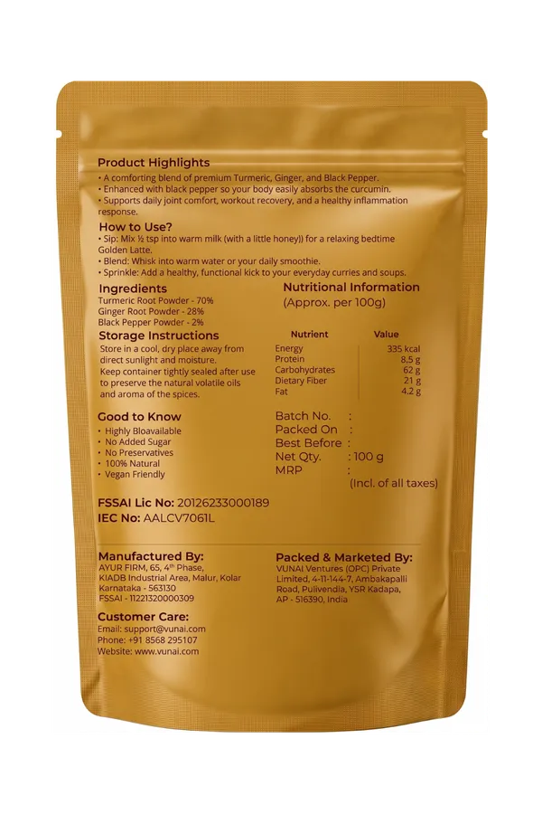 VUNAI_Golden_Recovery_Turmeric,_Ginger_&_Black_Pepper_Blend,_100_g
