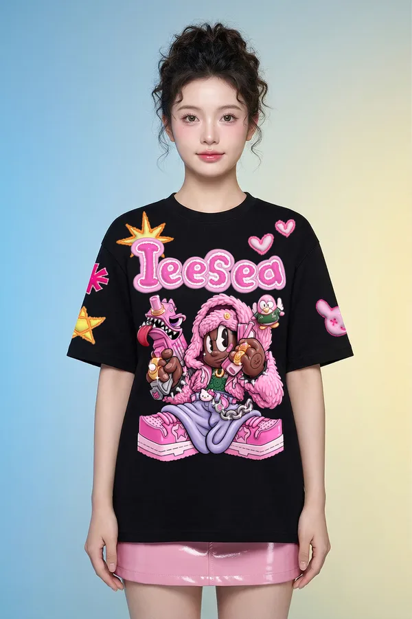 Black_Cotton_Graphic_Print_Oversized_T_Shirt_For_Women