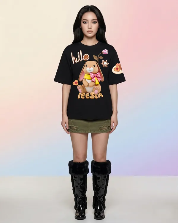 Black_Cotton_Graphic_Print_Oversized_T_Shirt_For_Women