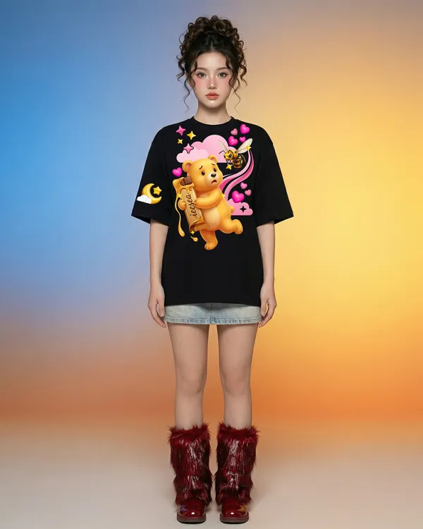 Black_Cotton_Graphic_Print_Oversized_T_Shirt_For_Women