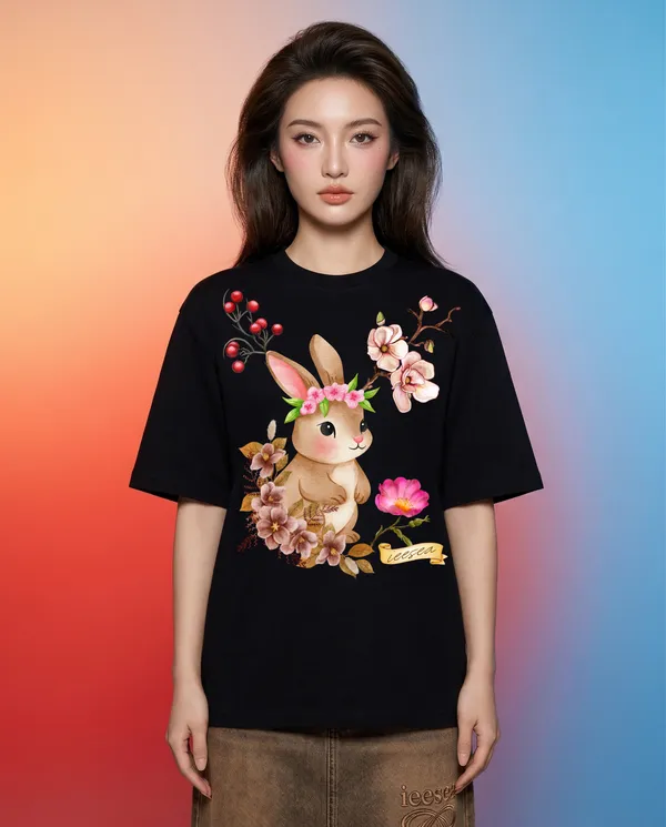 Black_Cotton_Graphic_Print_Oversized_T_Shirt_For_Women