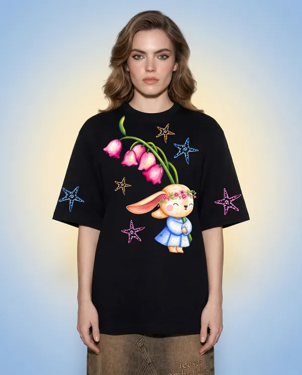 Black_Cotton_Graphic_Print_Oversized_T_Shirt_For_Women