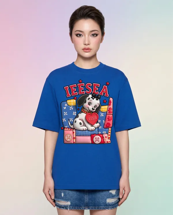 Blue_Cotton_Graphic_Print_Oversized_T_Shirt_For_Women