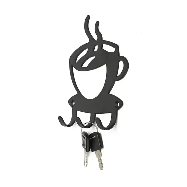 Coffee_Cup_Shaped_Wall_Mounted_Key_Holder