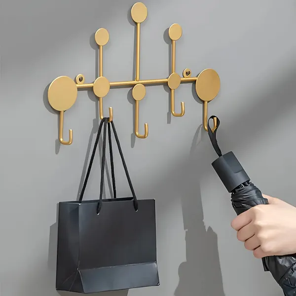 Nordic_Decorative_Wall_Mounted_Iron_Coat_Rack_Black_And_Golden_Black
