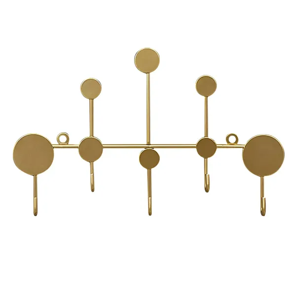 Nordic_Decorative_Wall_Mounted_Iron_Coat_Rack_Black_And_Golden_Black