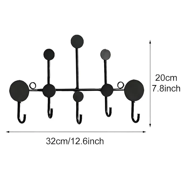 Nordic_Decorative_Wall_Mounted_Iron_Coat_Rack_Black_And_Golden_Black