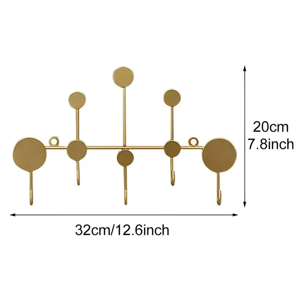 Nordic_Decorative_Wall_Mounted_Iron_Coat_Rack_Black_And_Golden_Black