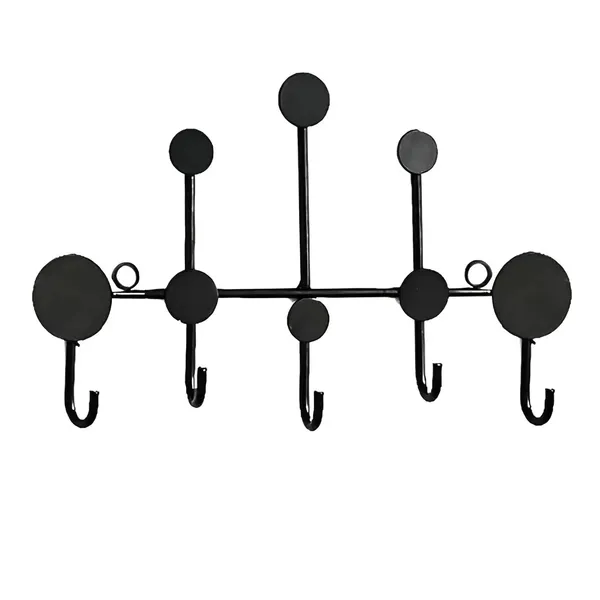 Nordic_Decorative_Wall_Mounted_Iron_Coat_Rack_Black_And_Golden_Black