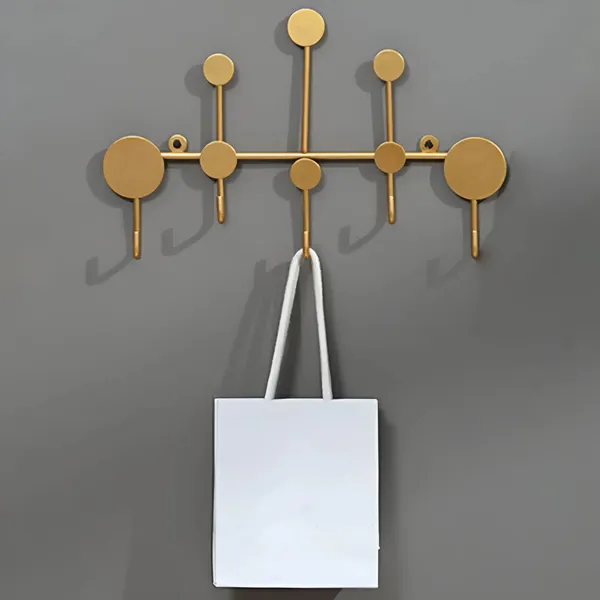 Nordic_Decorative_Wall_Mounted_Iron_Coat_Rack_Black_And_Golden_Gold