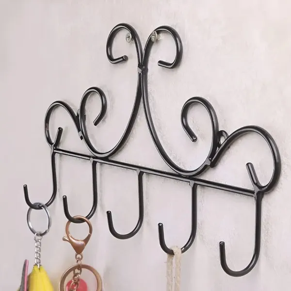 Punch_Free_Over_The_Door_Iron_Hook_Rack_5_Hooks_For_Clothes