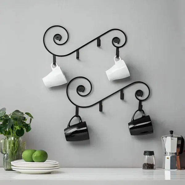 Wall_Mounted_Black_Metal_Mug_Rack