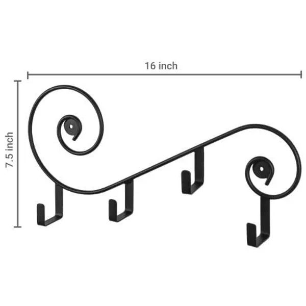 Wall_Mounted_Black_Metal_Mug_Rack
