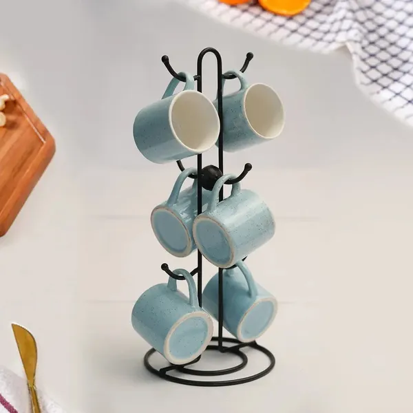 Decorum_Mugnest_Countertop_Tree_Rack_Metal_Black