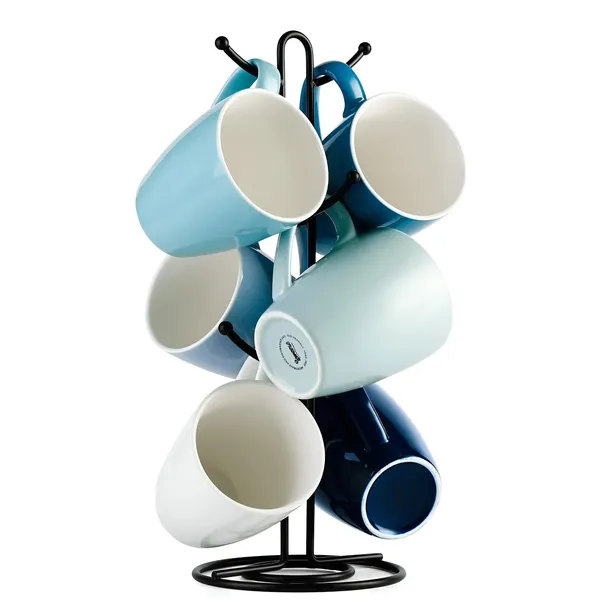 Decorum_Mugnest_Countertop_Tree_Rack_Metal_Black
