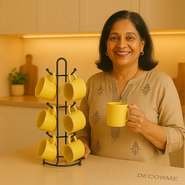 Decorum_Black_Chrome_Steel_Mug_Tree_6_Hook_Countertop_Mug_Holder