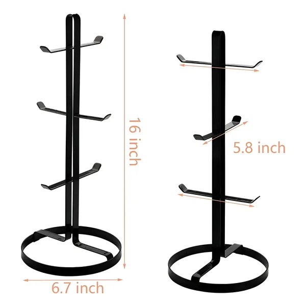 Decorum_Mug_Tree_Holder_Black_Metal_Coffee_Cup_Organizer_Rack_6_Hooks