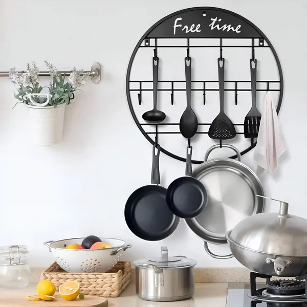 Vertical_Wall_Mounted_Mug_Rack_Circle_Shape_Free_Time_Design
