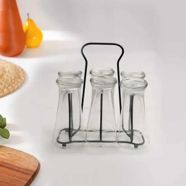 Decorum_Cast_Iron_Glass_Stand_6_Cup_Rectangle_Tumbler