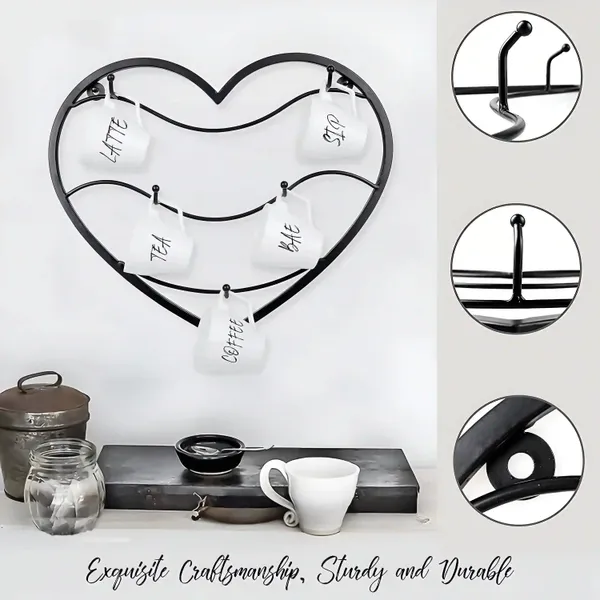 Heart_Shape_Wall_Mounted_Coffee_Mug_Rack
