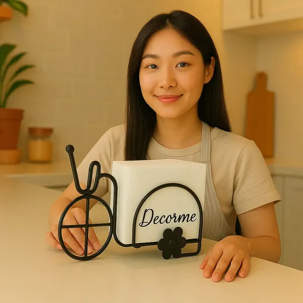 Black_Iron_Rickshaw_Napkin_Holder_Handmade_Table_Decor
