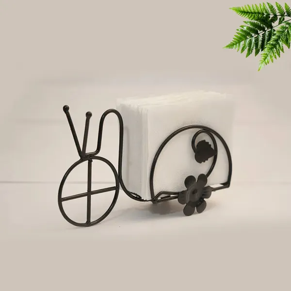 Black_Iron_Rickshaw_Napkin_Holder_Handmade_Table_Decor