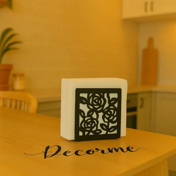 Black_Iron_Flower_Napkin_Holder_Elegant_Tabletop_Tissue_Stand