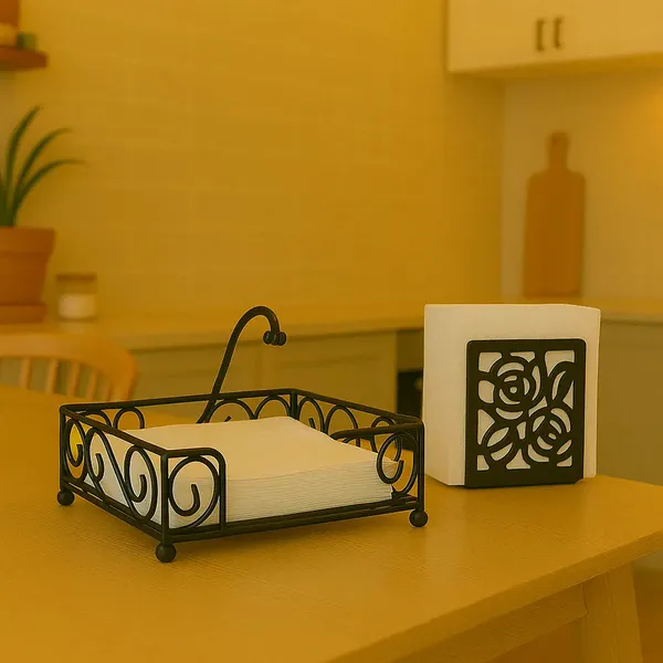 Multi_Purpose_Black_Metal_Napkin_Utensil_Holder