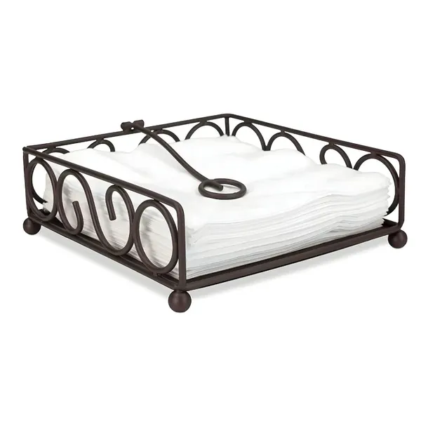 Multi_Purpose_Black_Metal_Napkin_Utensil_Holder