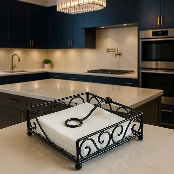Multi_Purpose_Black_Metal_Napkin_Utensil_Holder