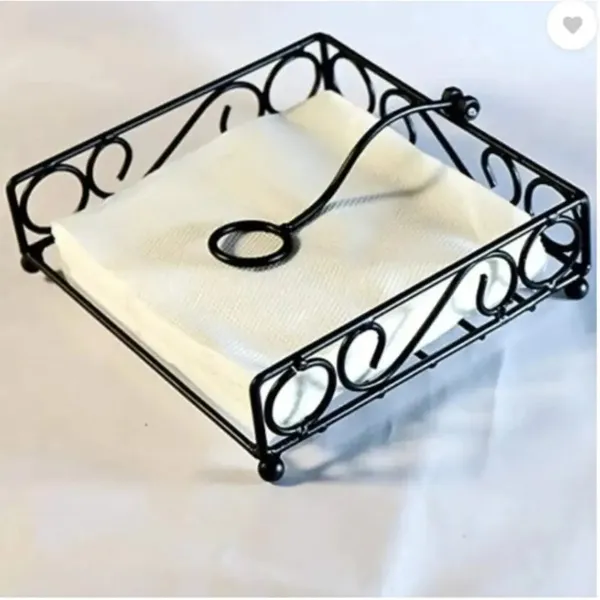 Multi_Purpose_Black_Metal_Napkin_Utensil_Holder