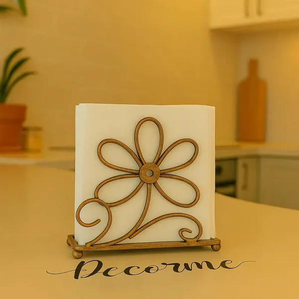 Golden_Petal_Tissue_Stand_Vintage_Flower_Design
