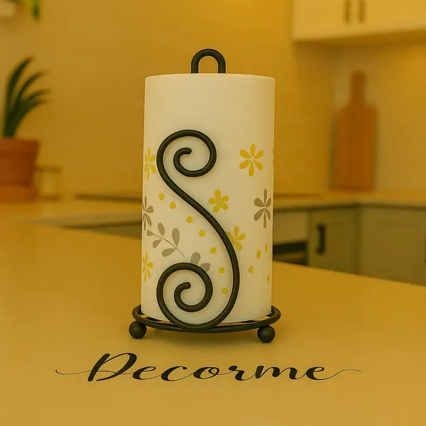 Double_S_Wrought_Iron_Tissue_Roll_Holder_Elegant