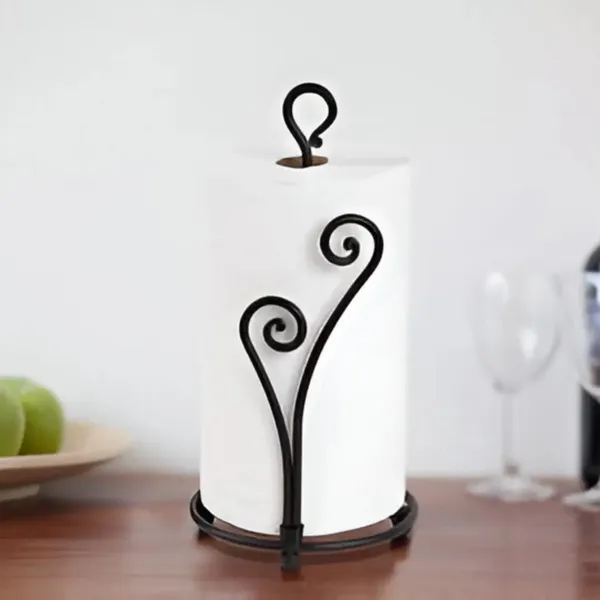 Countertop_Iron_Paper_Towel_Holder_Matte_Black