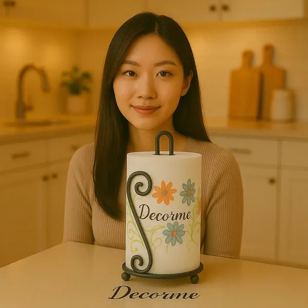 Scroll_Design_Metal_Paper_Towel_Holder