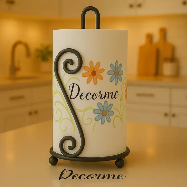 Scroll_Design_Metal_Paper_Towel_Holder
