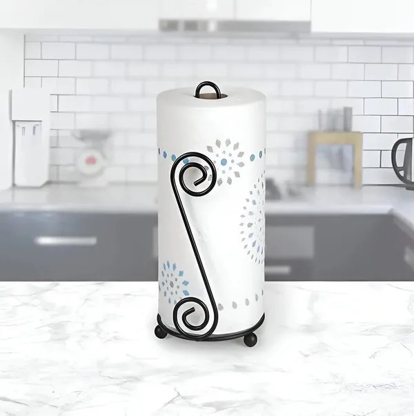 Scroll_Design_Metal_Paper_Towel_Holder
