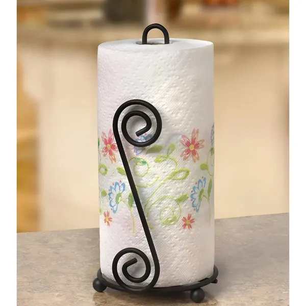 Scroll_Design_Metal_Paper_Towel_Holder