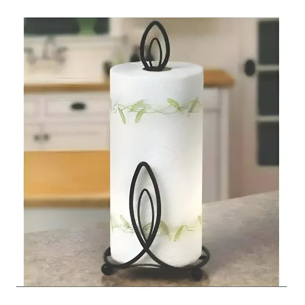 Candle_Style_Wrought_Iron_Paper_Towel_Holder