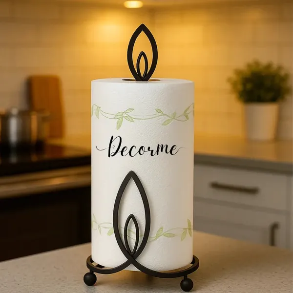 Candle_Style_Wrought_Iron_Paper_Towel_Holder