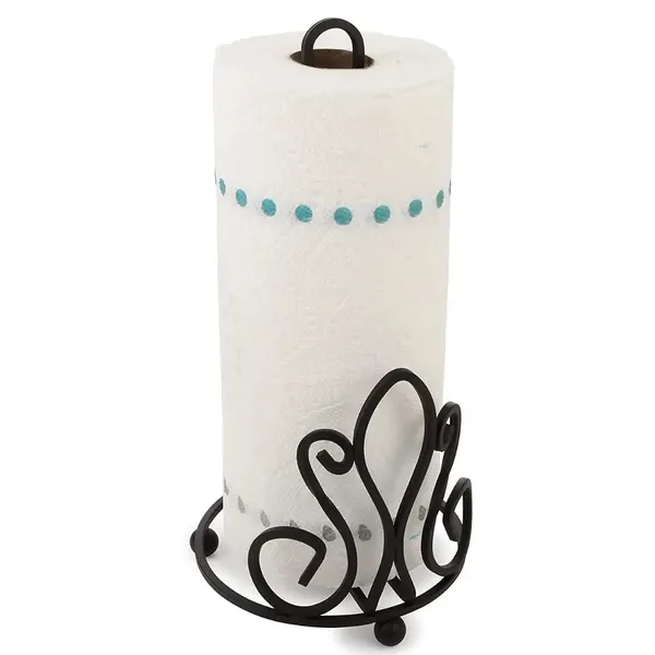 Wall_Mounted_Wrought_Iron_Paper_Towel_Holder_Black_Decorum